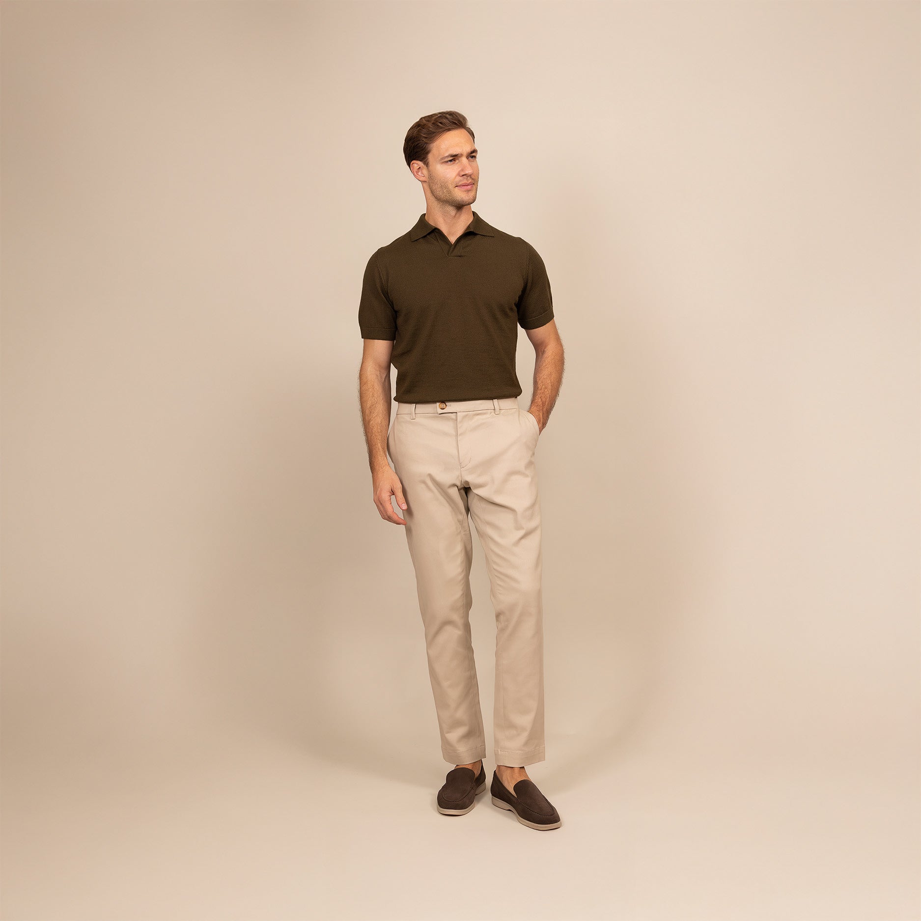 Italian Merino/Cotton Polo