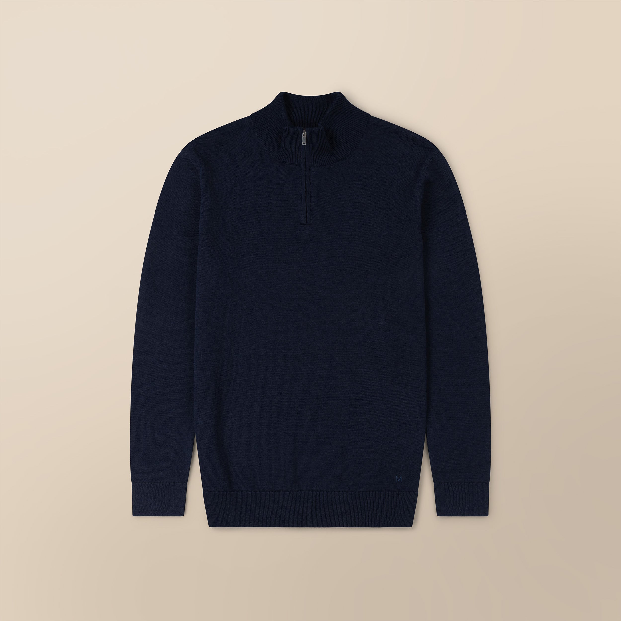 Italian Fine Knit Half Zip