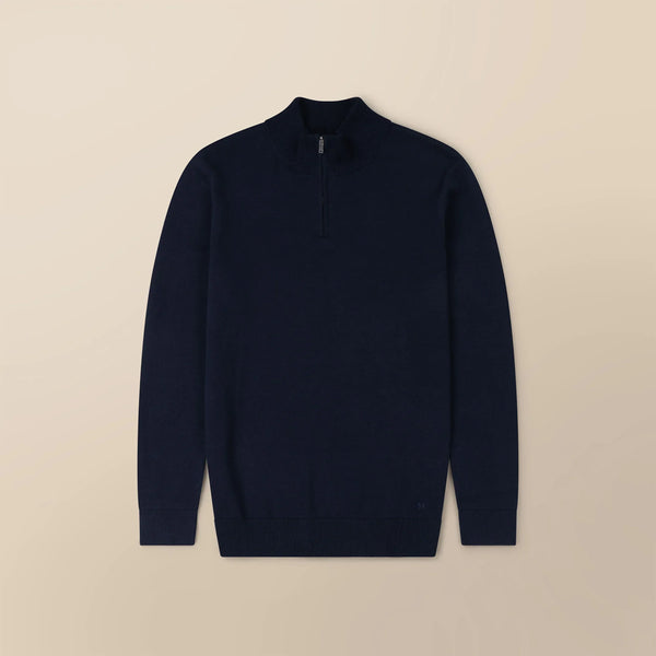 Italian Fine Knit Half Zip