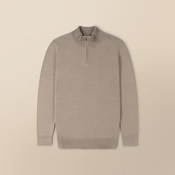 Italian Fine Knit Half Zip