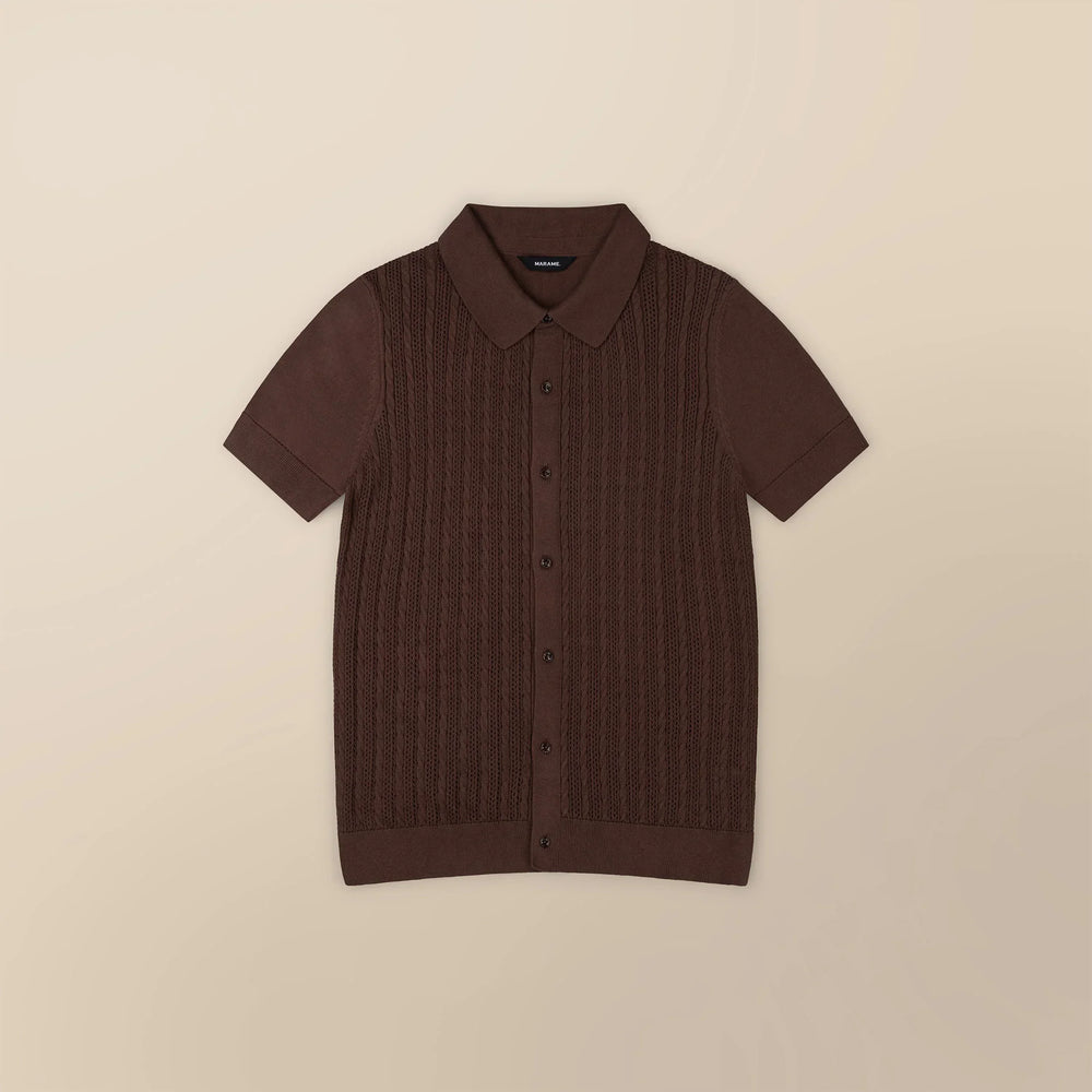 Italian Knit Cable Shirt