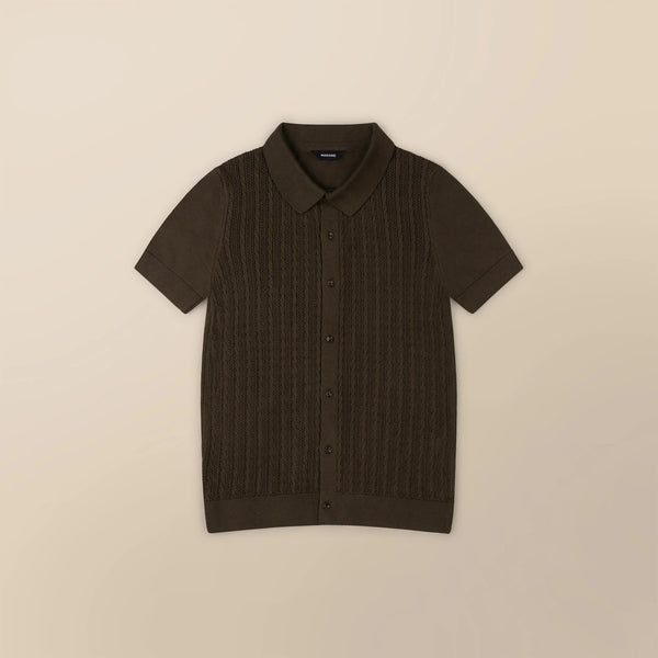 Italian Knit Cable Shirt