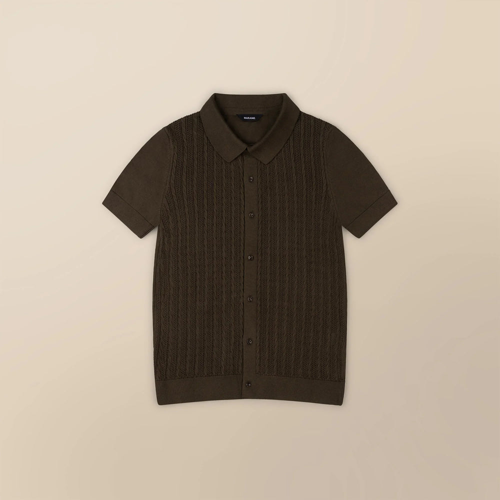Italian Knit Cable Shirt