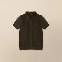 Italian Knit Cable Shirt