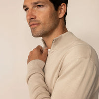 Italian Fine Knit Half Zip