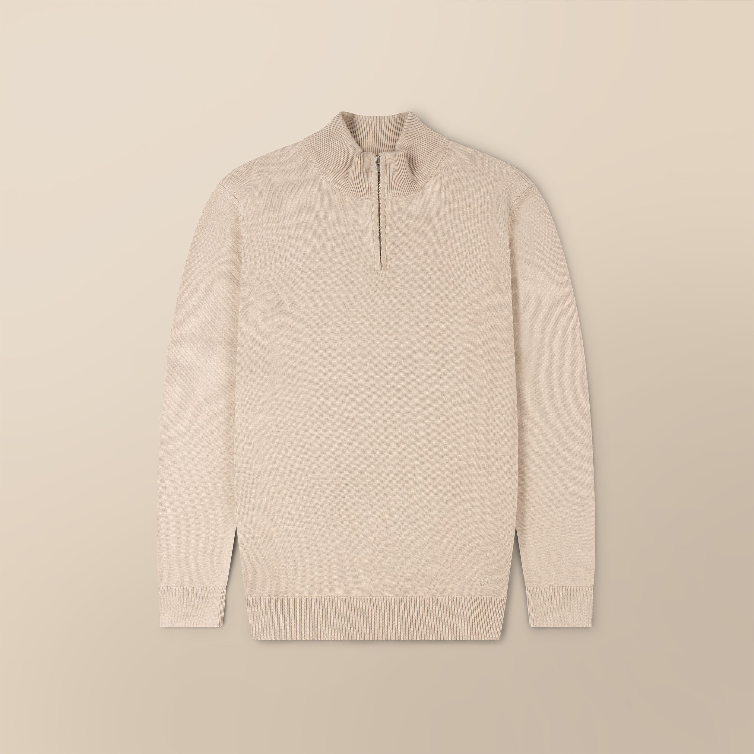 Italian Fine Knit Half Zip
