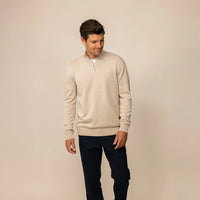 Italian Fine Knit Half Zip