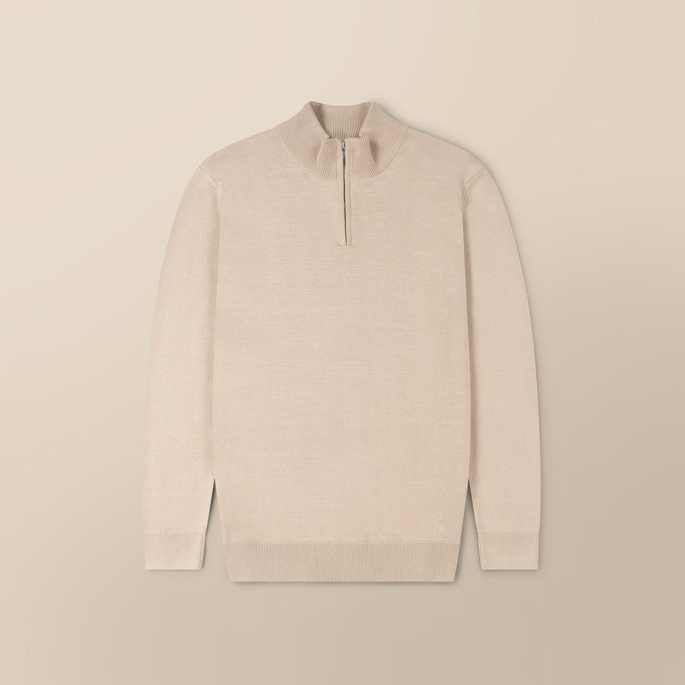 Italian Fine Knit Half Zip