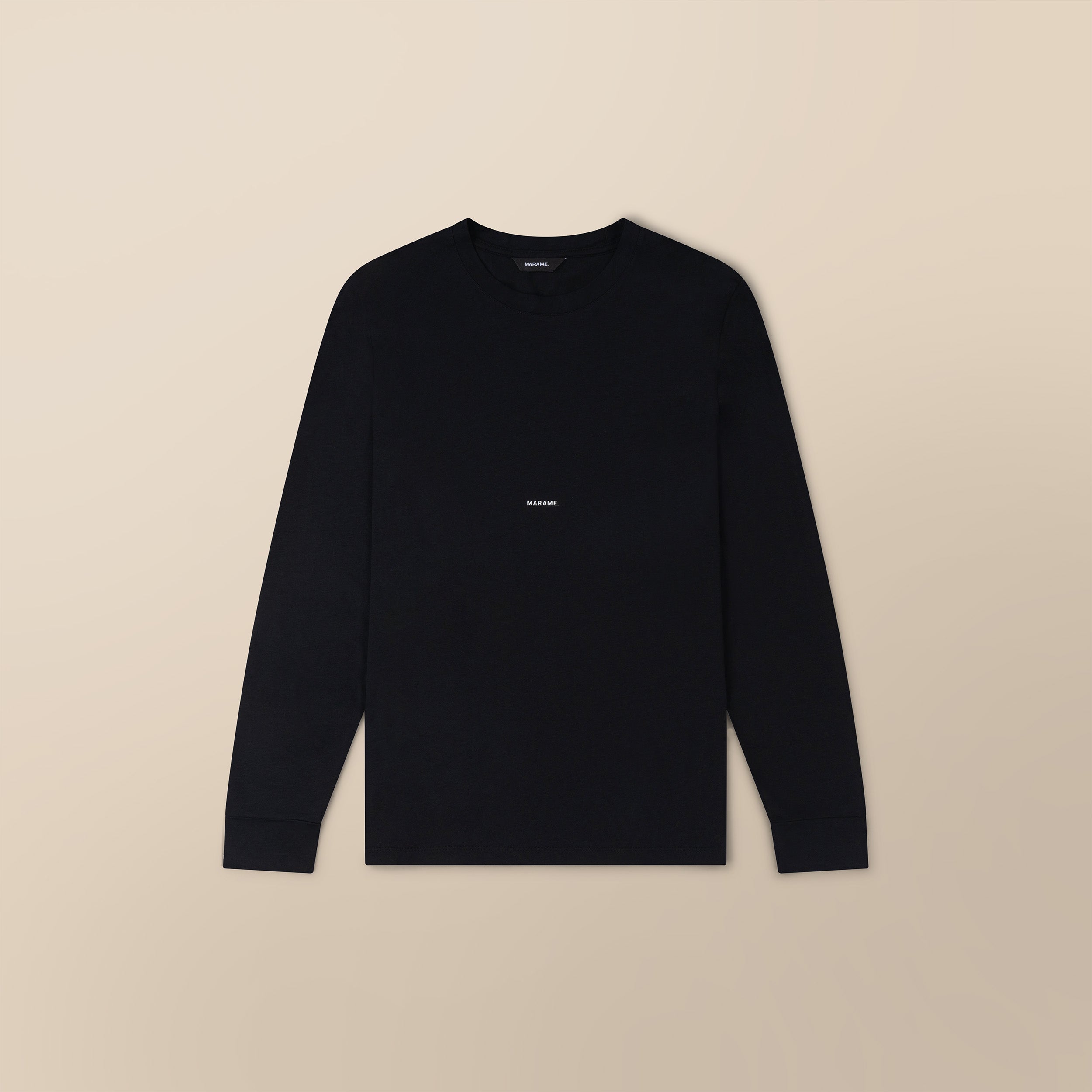 Lyocell Blend Long Sleeve Logo T-Shirt