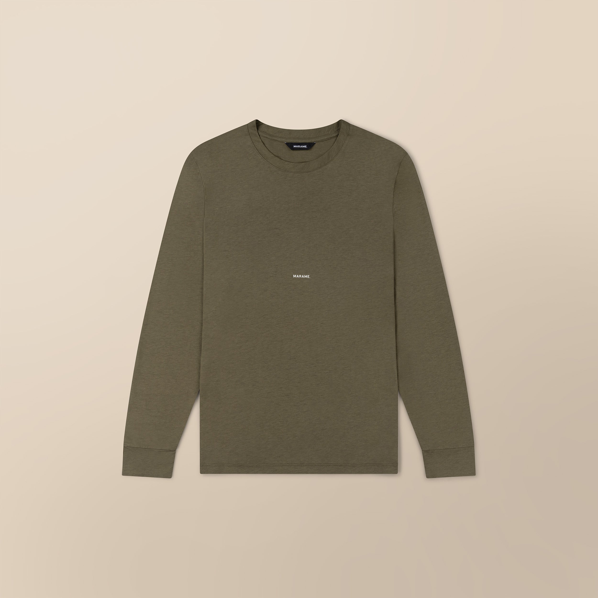 Lyocell Blend Long Sleeve Logo T-Shirt