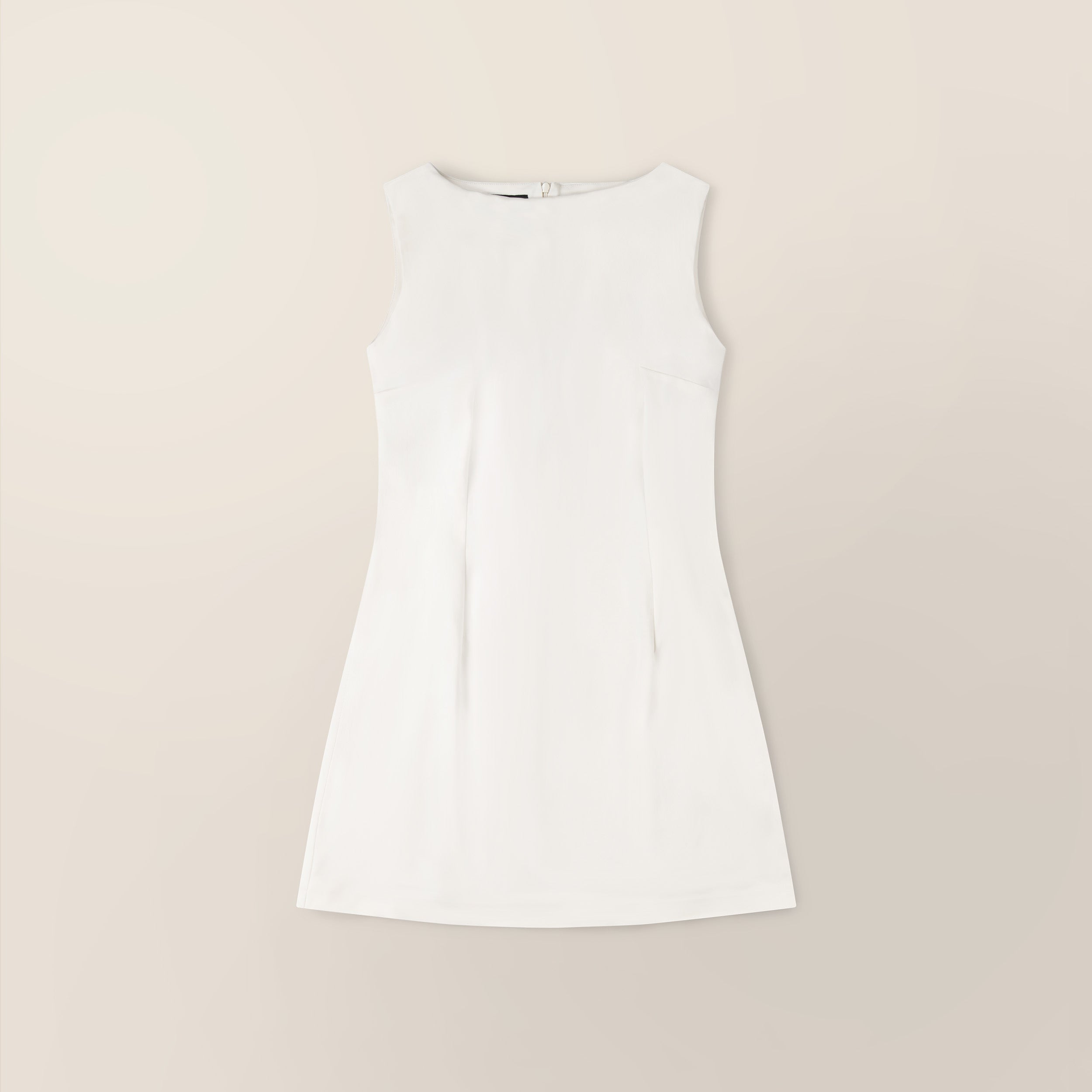 Mid-Thigh Boat Neck Dress