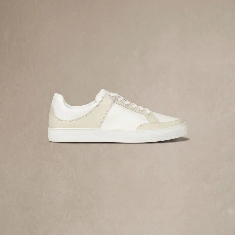 |beige & white