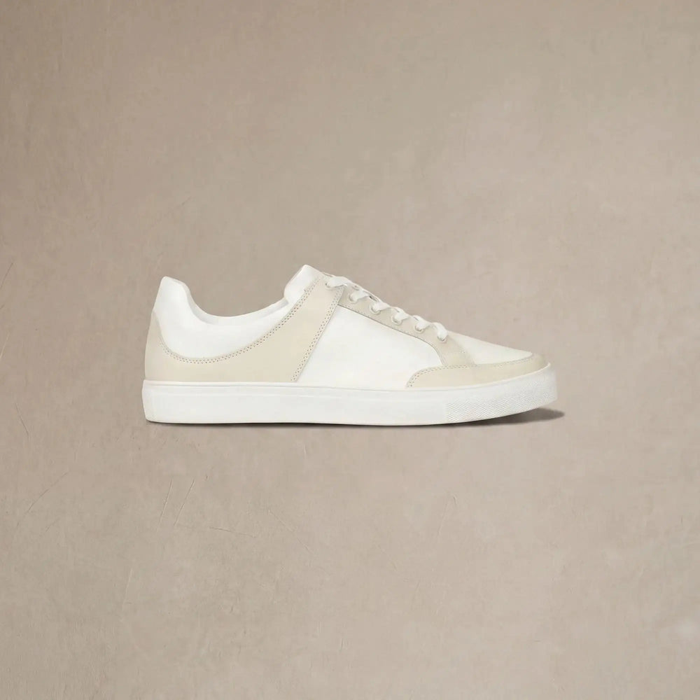 |beige & white