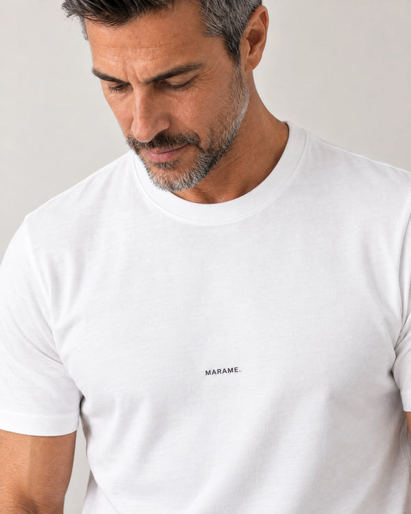 Relaxed Fit Logo T-Shirt campaign 03|White