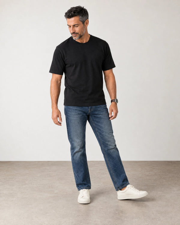 Relaxed Fit T-Shirt campaign 06|Black