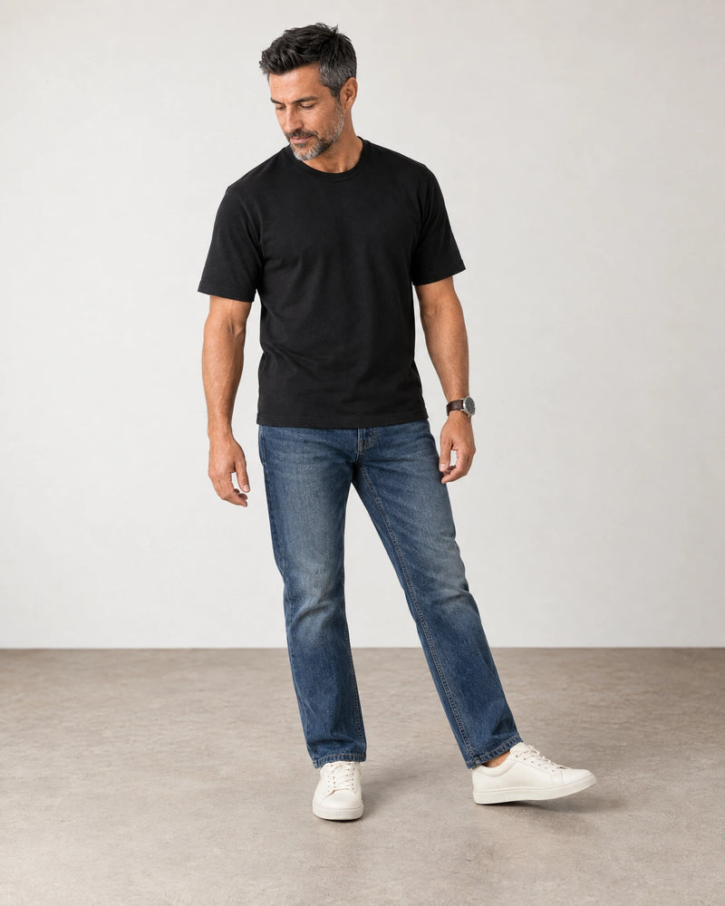Relaxed Fit T-Shirt campaign 06|Black