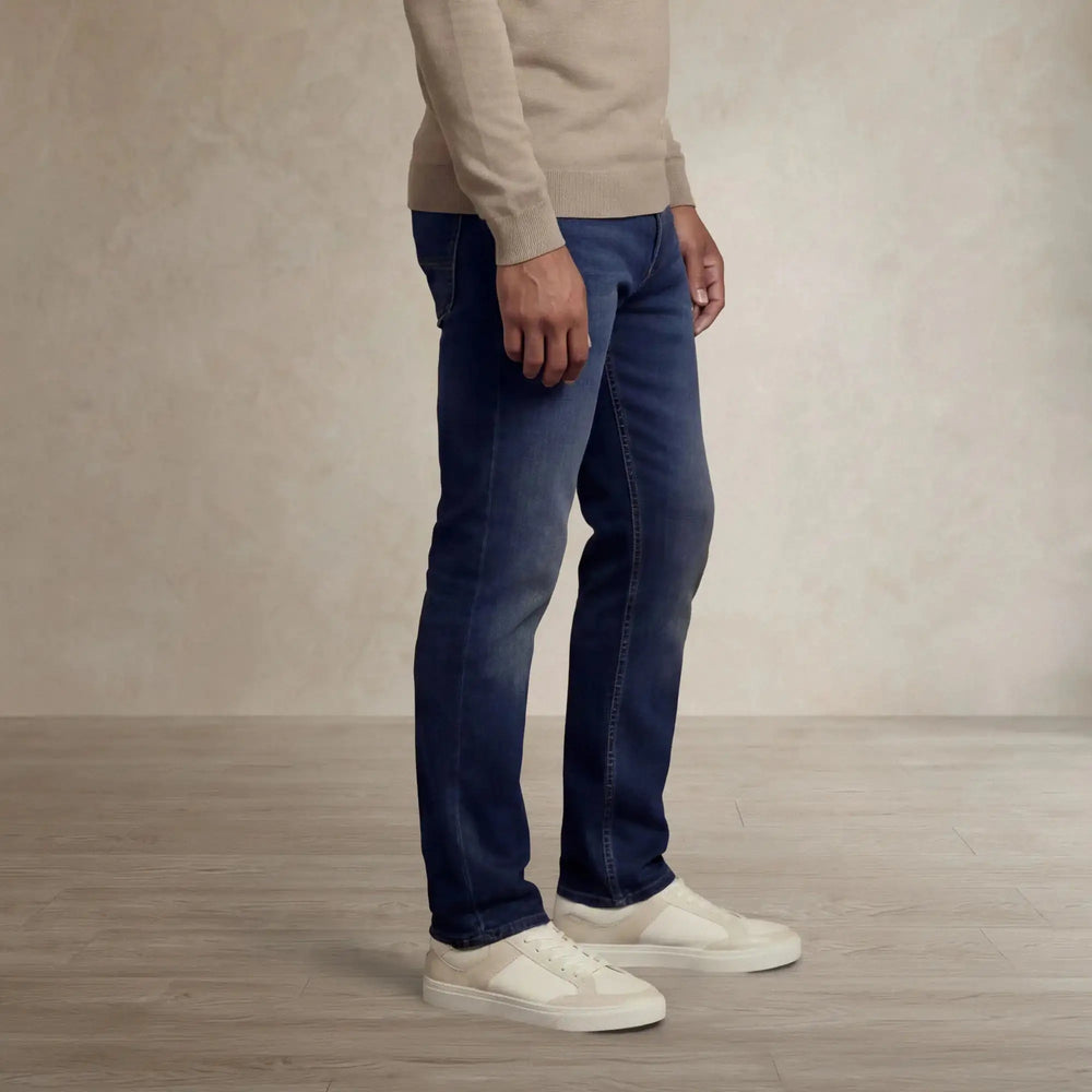 |navy wash denim