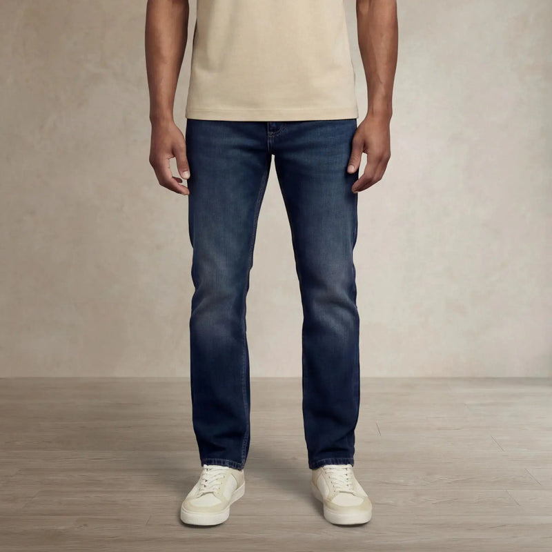 |navy wash denim