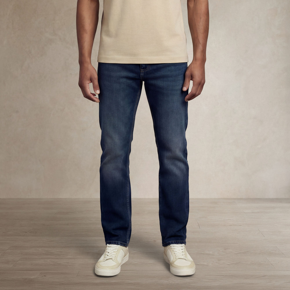 |navy wash denim