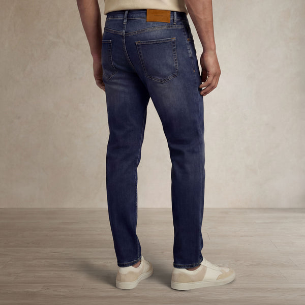 |navy wash denim