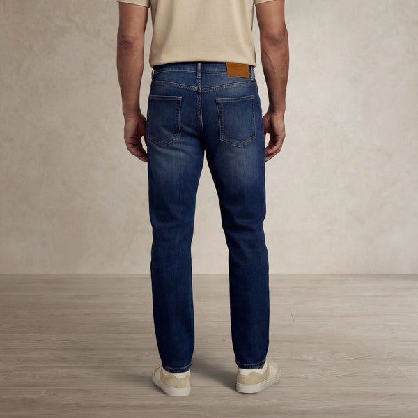 |navy wash denim
