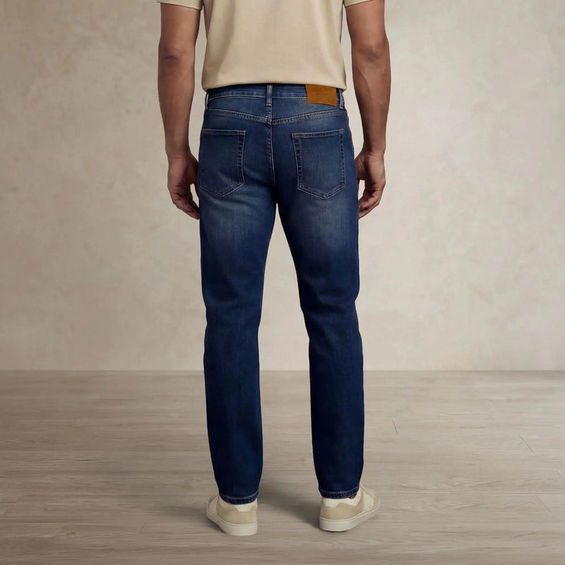 |navy wash denim