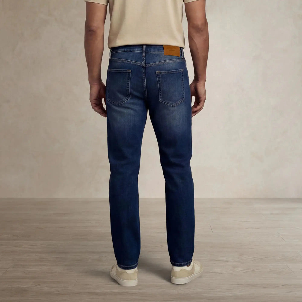 |navy wash denim