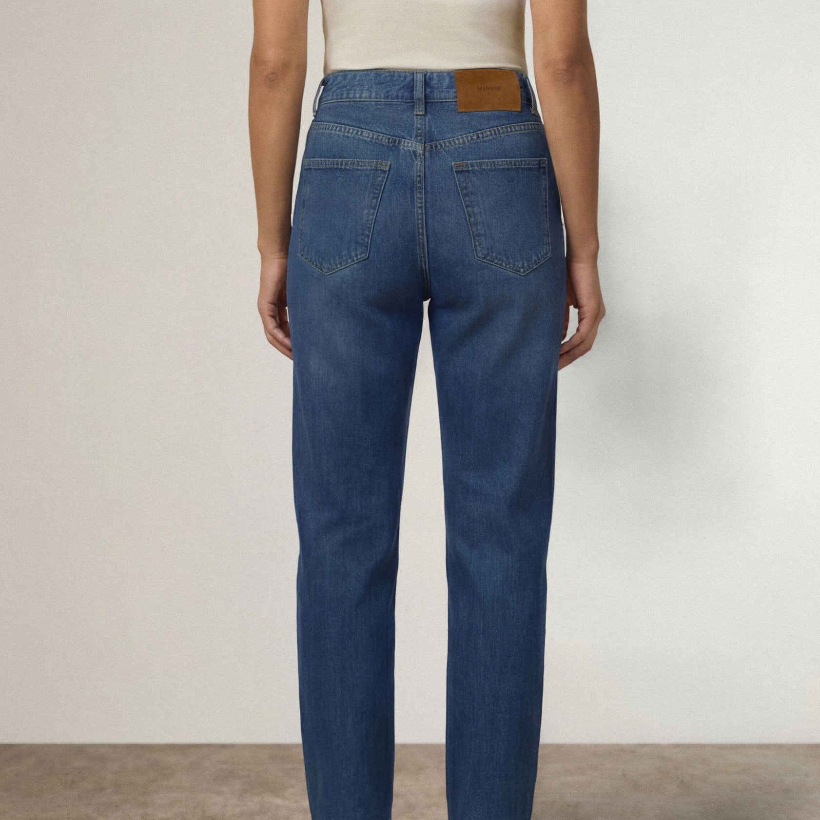 |deep navy wash denim