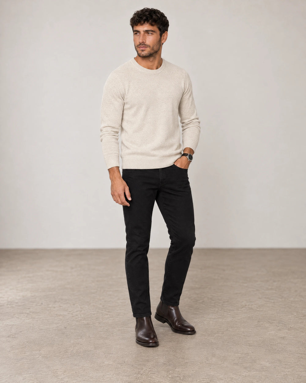 Slim Leg Jeans campaign 02|black denim