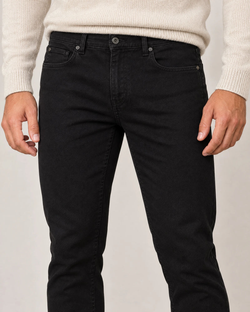 Slim Leg Jeans campaign 03|black denim