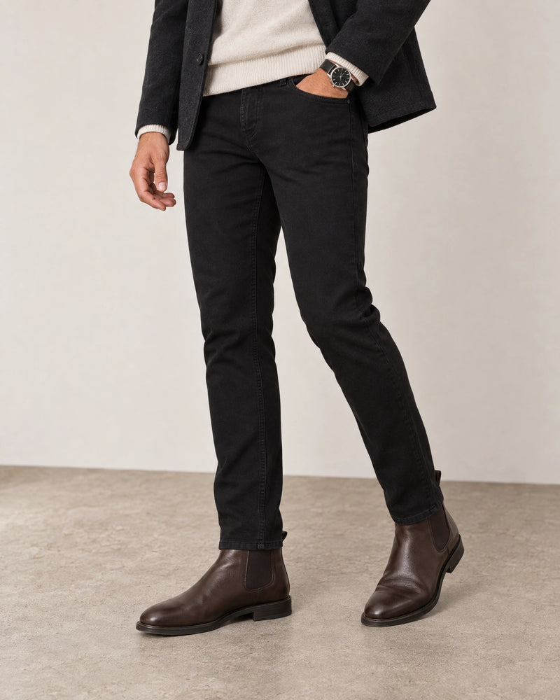 Slim Leg Jeans campaign 05|black denim