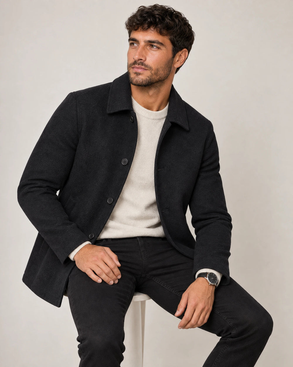 Slim Leg Jeans campaign 07|black denim