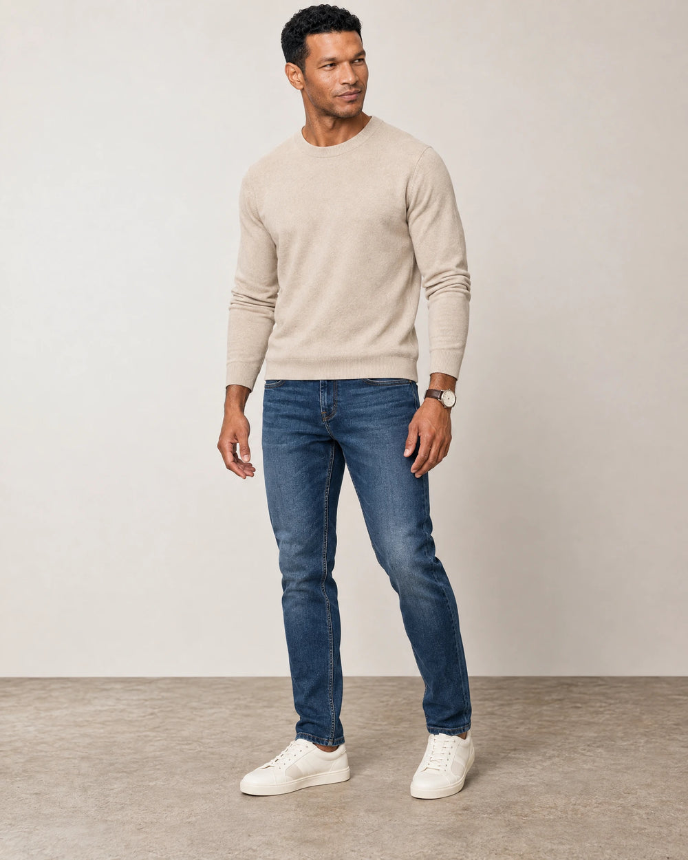 Slim Leg Jeans campaign 01|navy wash denim