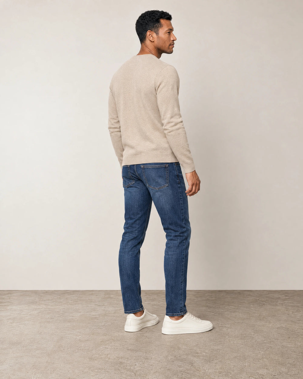 Slim Leg Jeans campaign 04|navy wash denim
