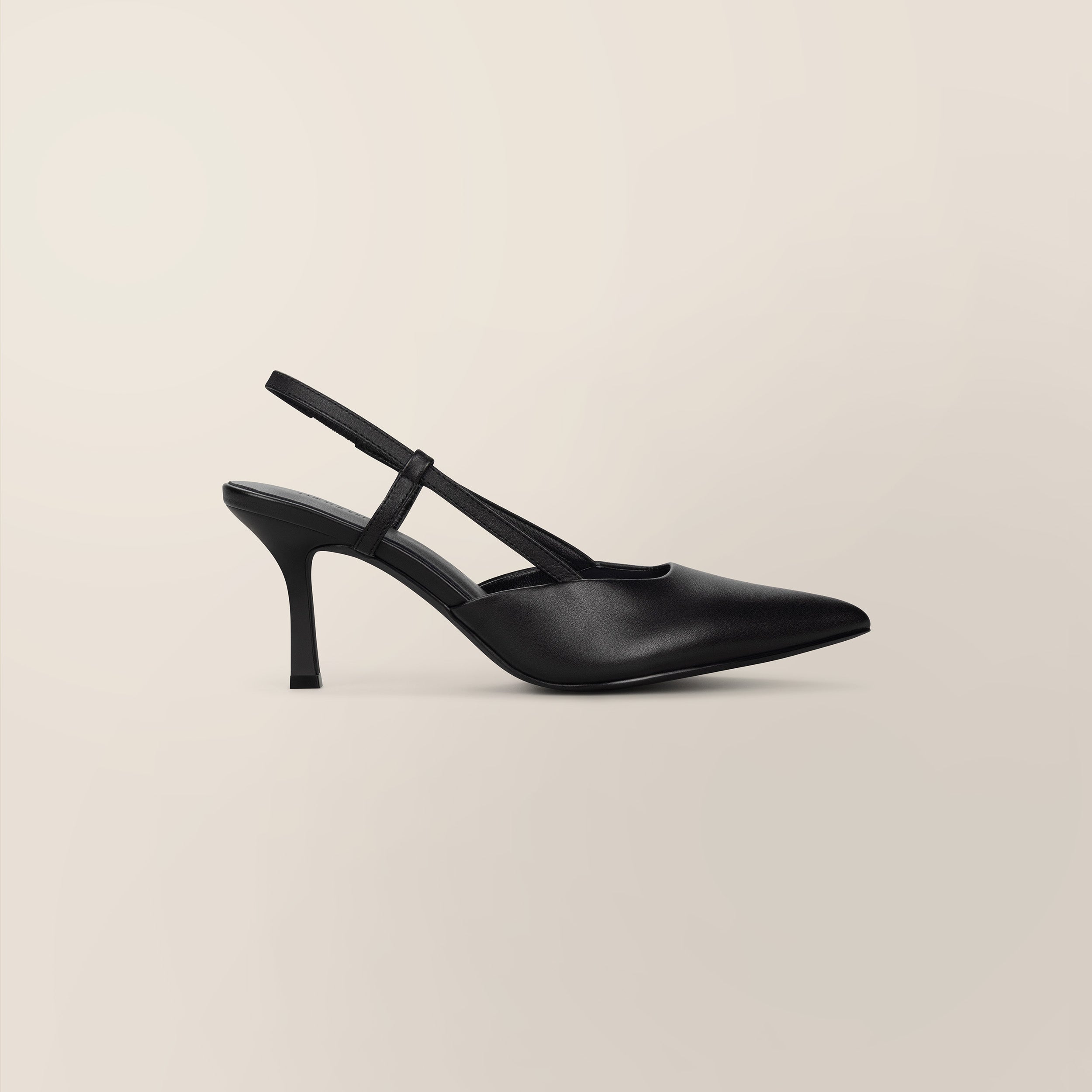 Slingback Leather Heels
