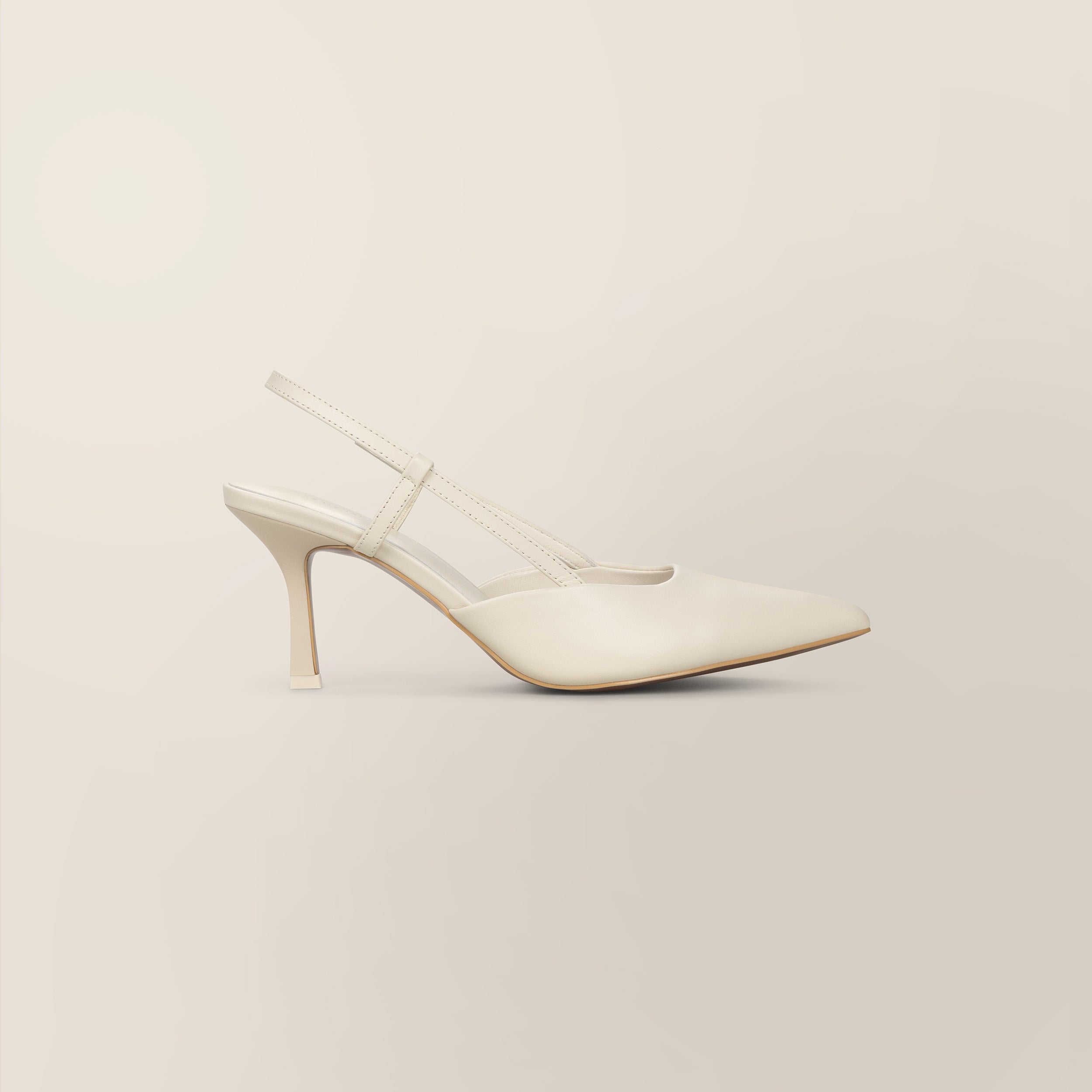 Slingback Leather Heels