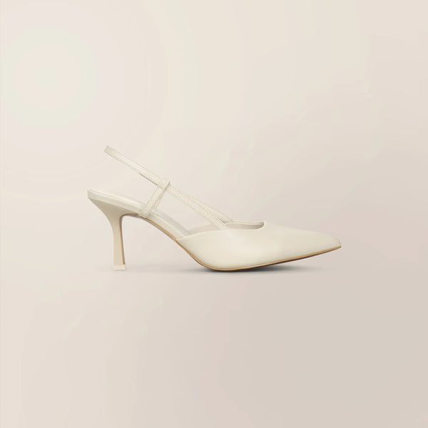 Slingback Leather Heels
