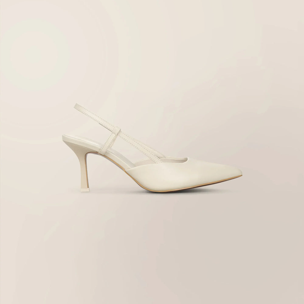 Slingback Leather Heels