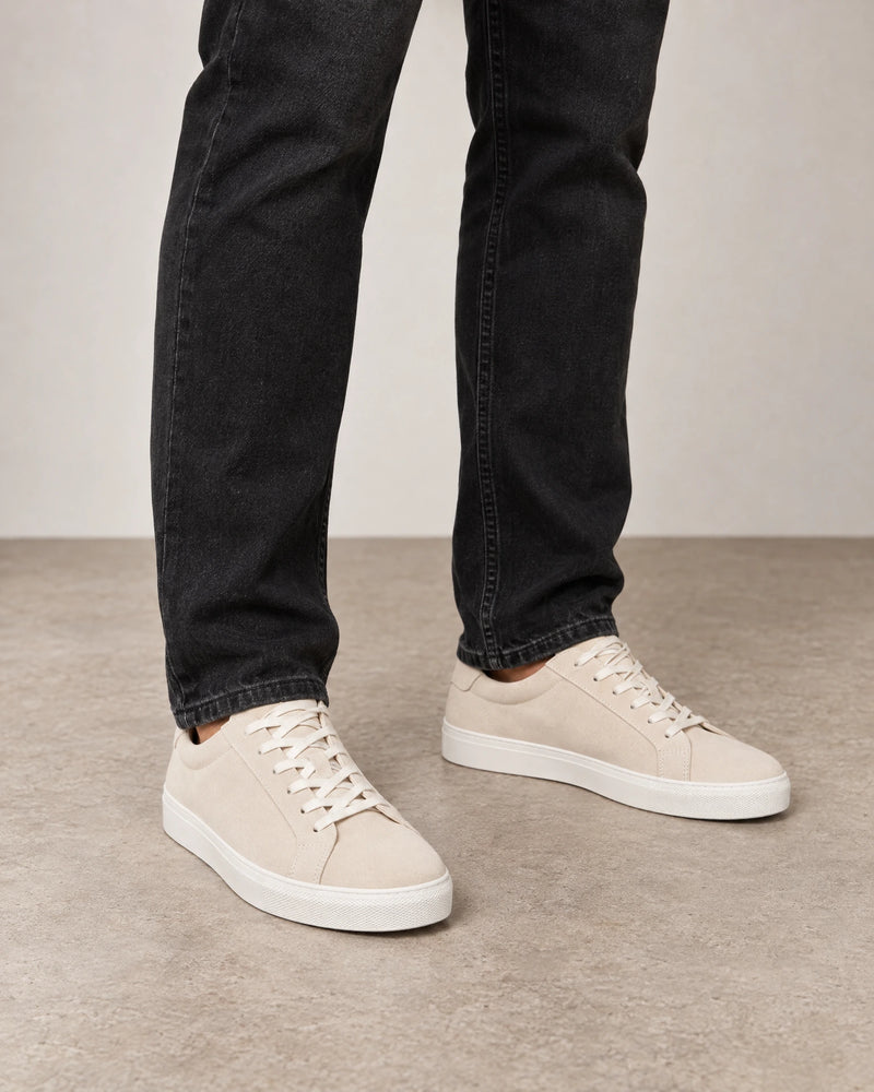 Smart Suede Trainers campaign 01|grey