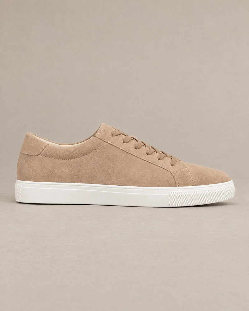 Smart Suede Trainers campaign 04|sandstone
