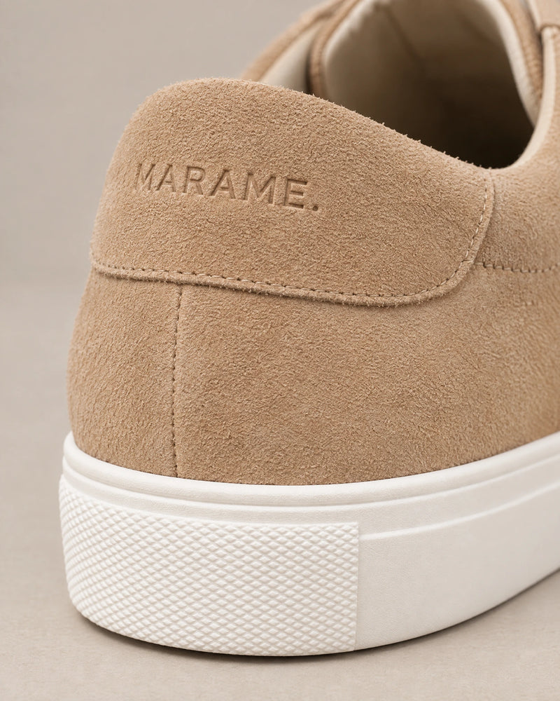 Smart Suede Trainers campaign 05|sandstone