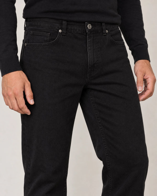Straight Leg Jeans campaign 03|black denim