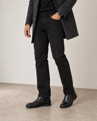 Straight Leg Jeans campaign 05|black denim