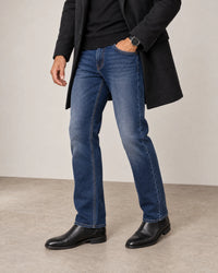 Straight Leg Jeans campaign 05|navy wash denim