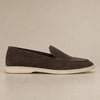Suede Loafers campaign 04|burnt brown