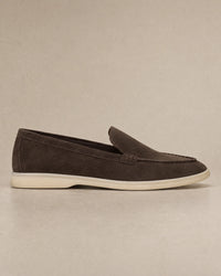 Suede Loafers campaign 04|burnt brown