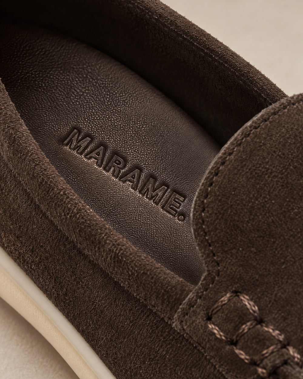 Suede Loafers campaign 05|burnt brown