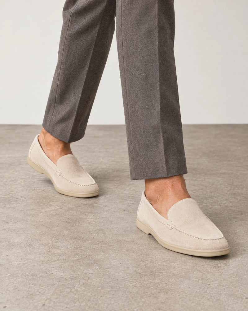 Suede Loafers campaign 02|grey