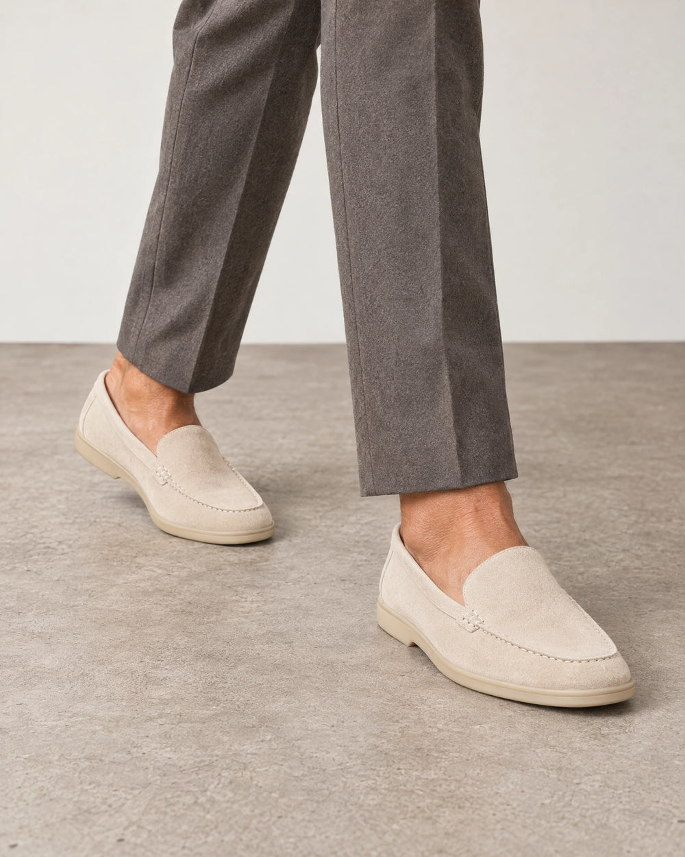 Suede Loafers campaign 02|grey