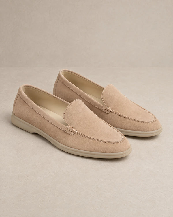 Suede Loafers campaign 03|sandstone
